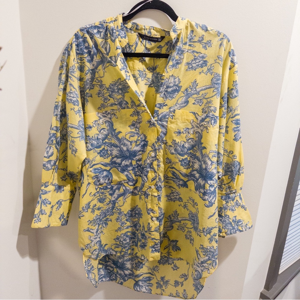 Zara toile blouse